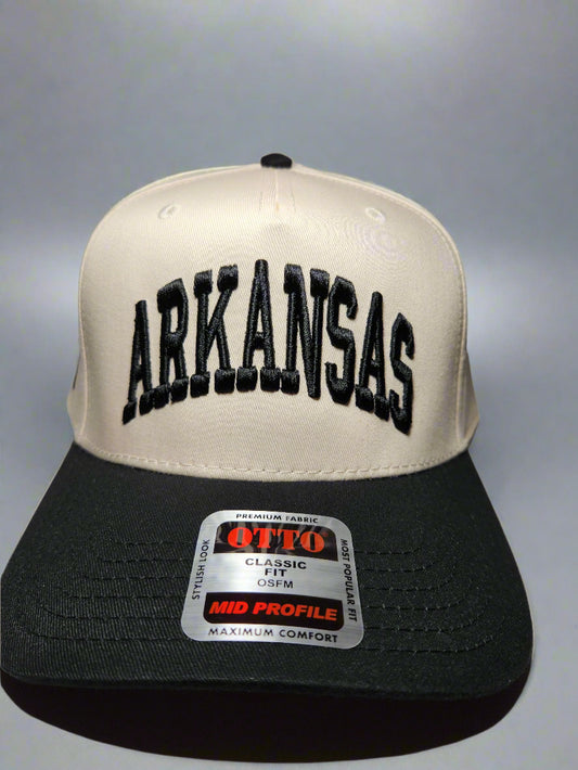 Arkansas 3D Embroidered Hat