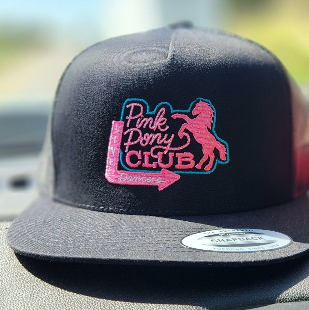 Pink Pony Club Embroidered Hat