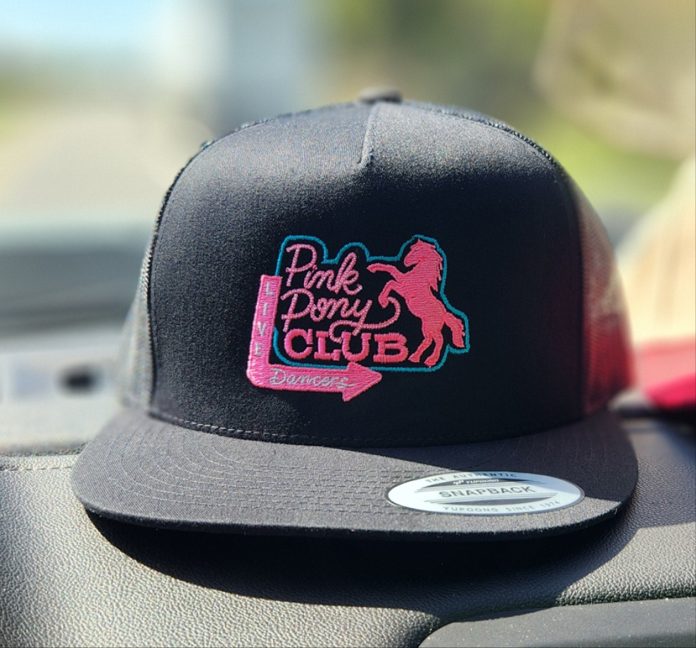 Pink Pony Club Embroidered Hat
