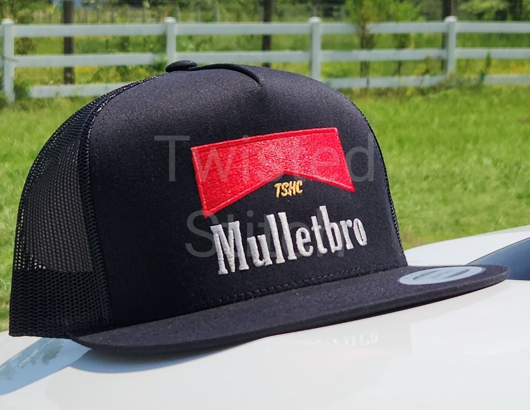 Mulletbro custom embroidered mullet hat