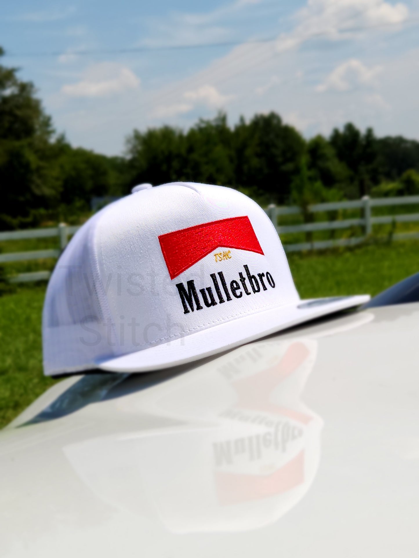 Mulletbro custom embroidered mullet hat