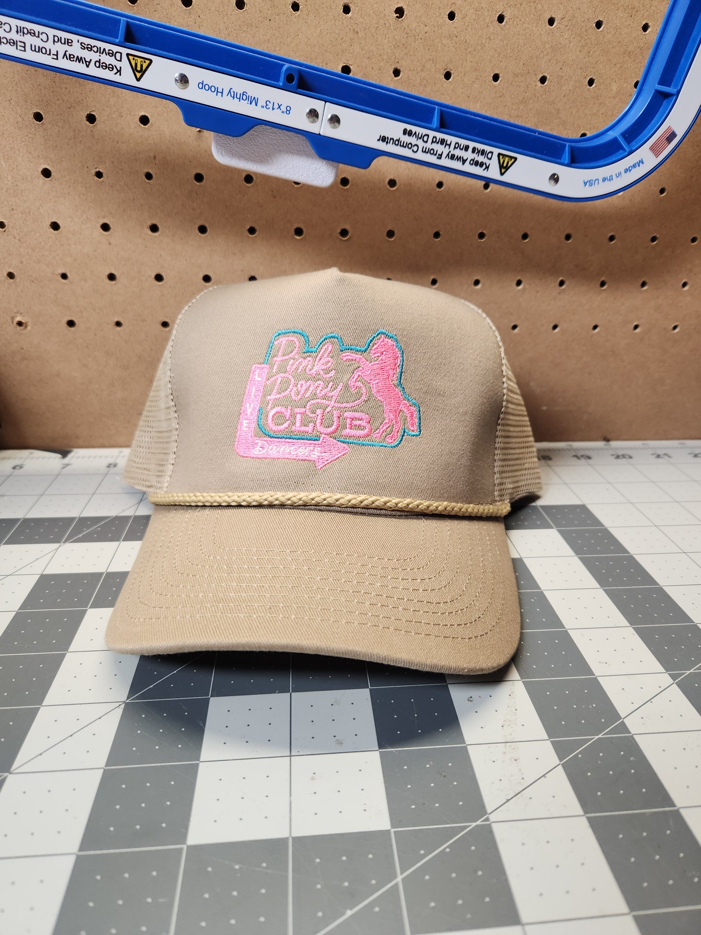 Pink Pony Club Embroidered Hat