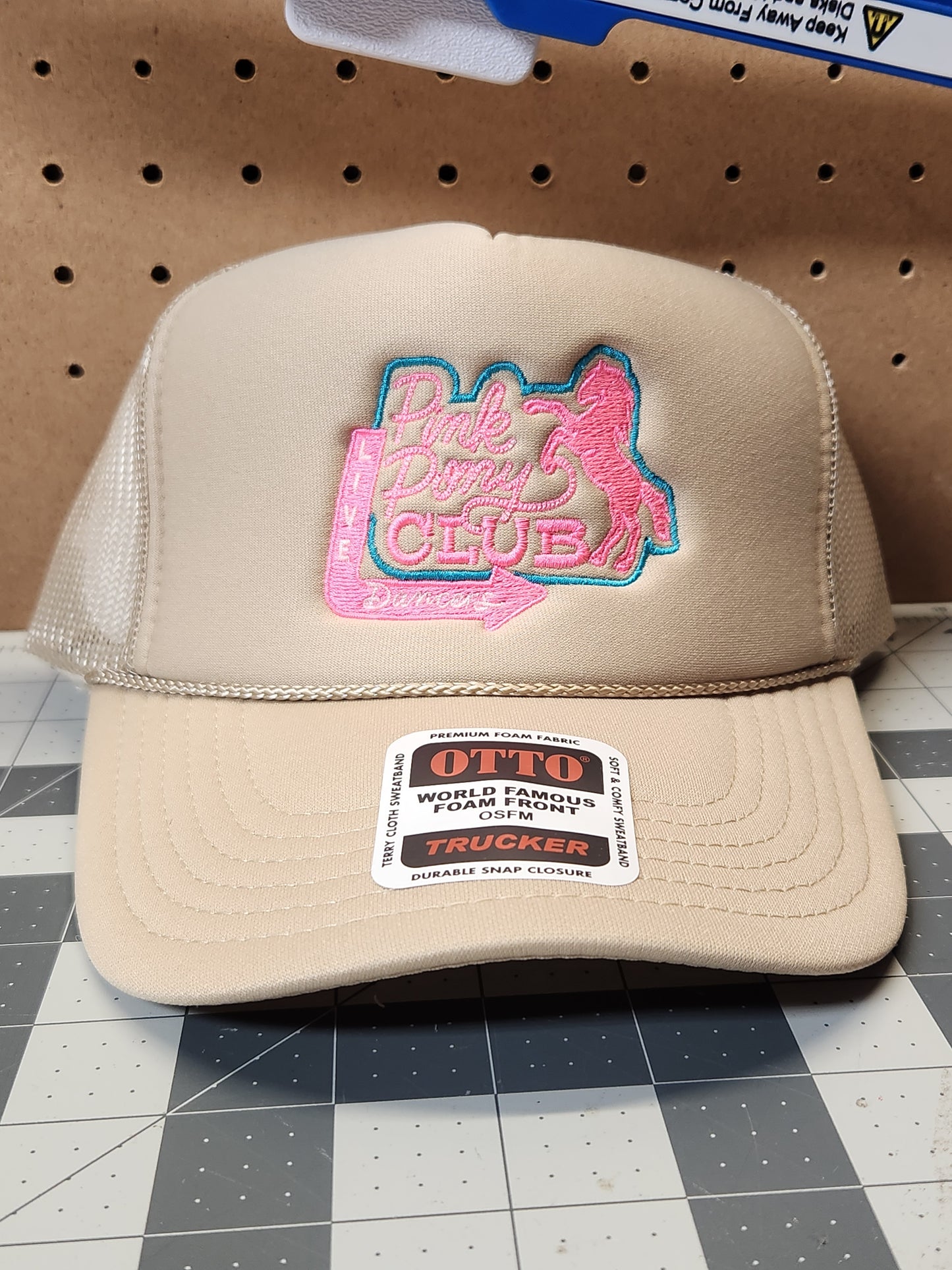 Pink Pony Club Embroidered Hat