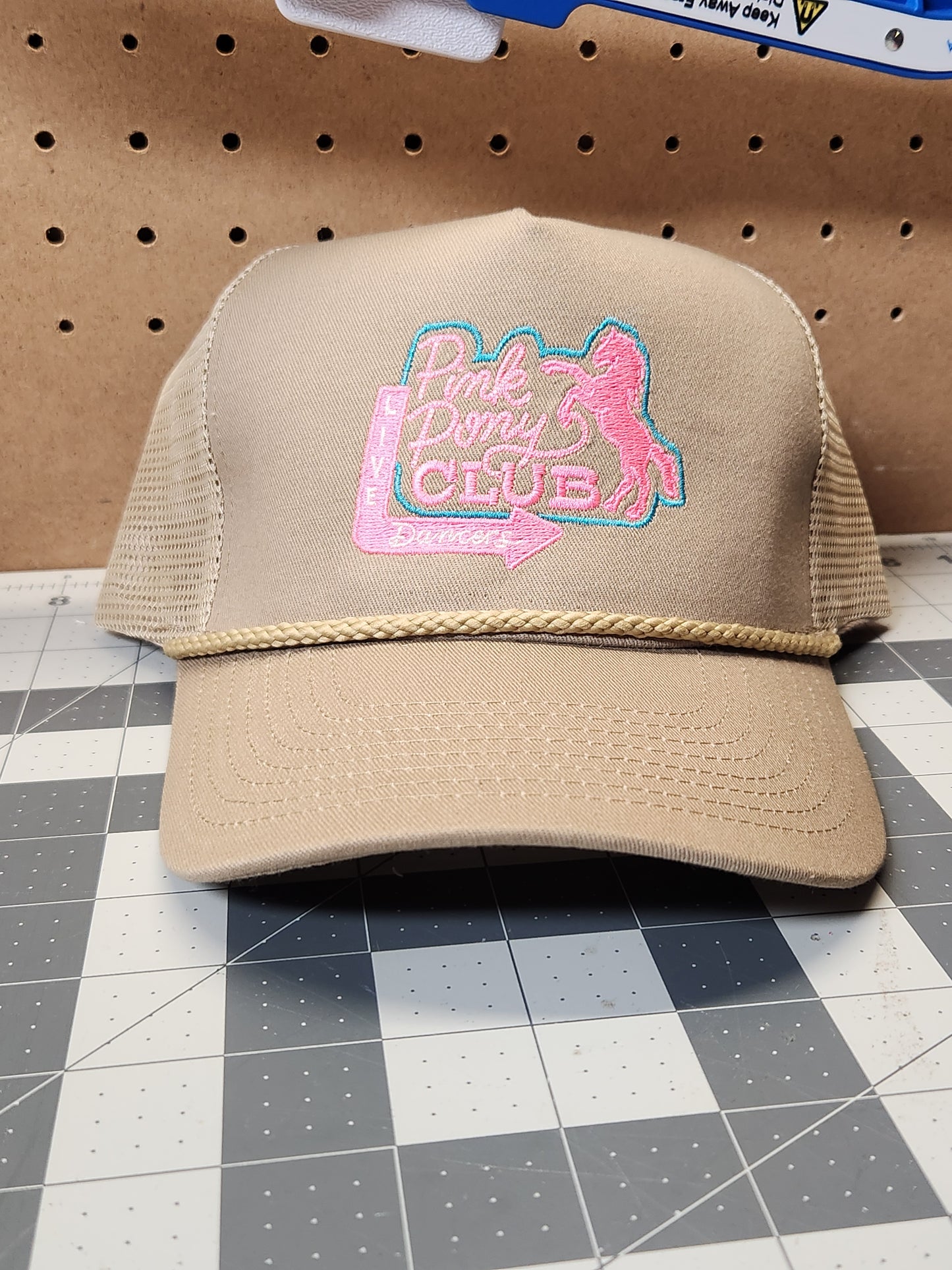 Pink Pony Club Embroidered Hat