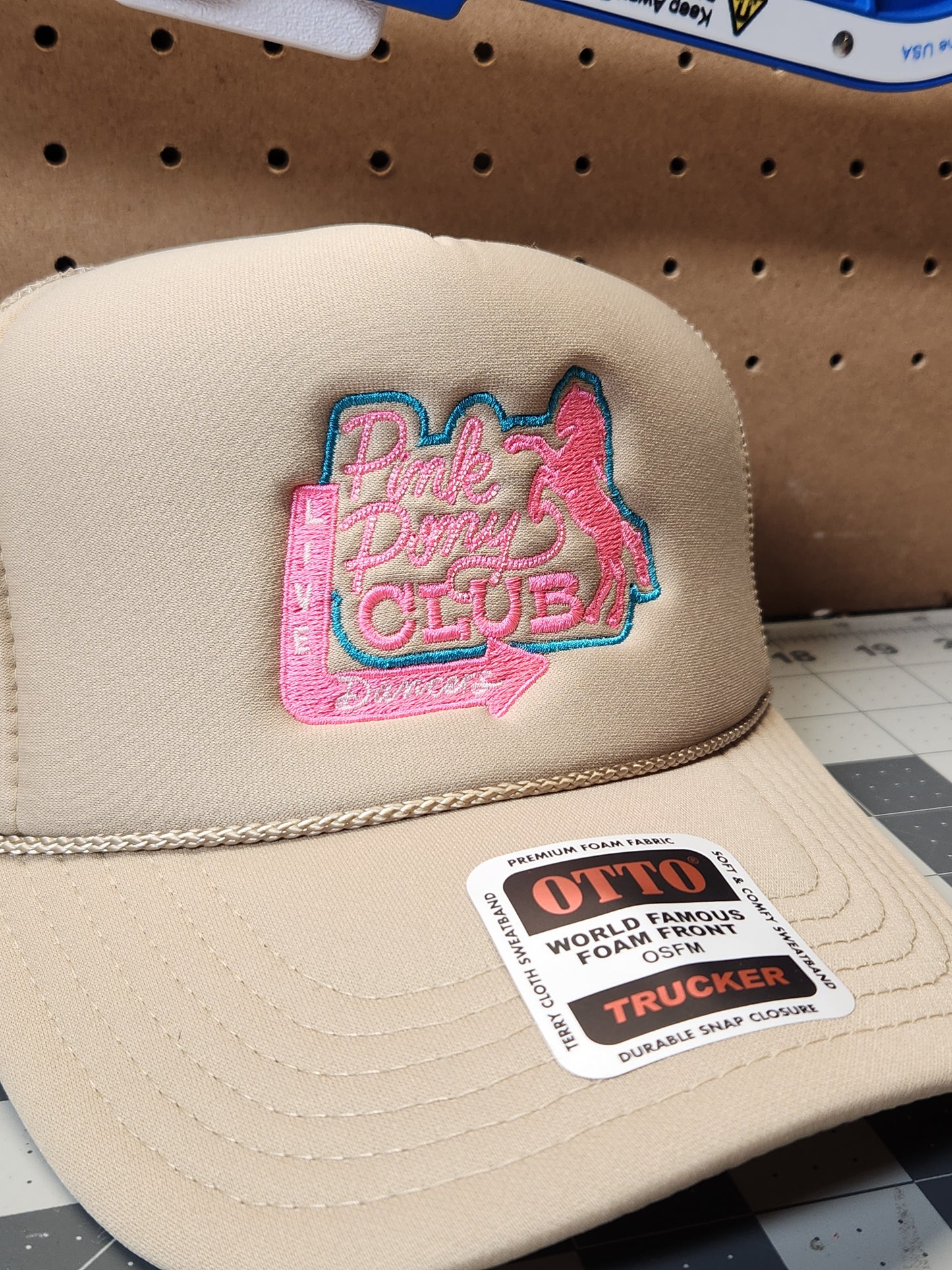 Pink Pony Club Embroidered Hat
